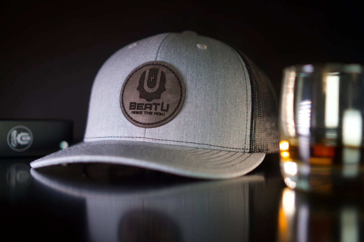 BeatU Circle Leather Patch Hat