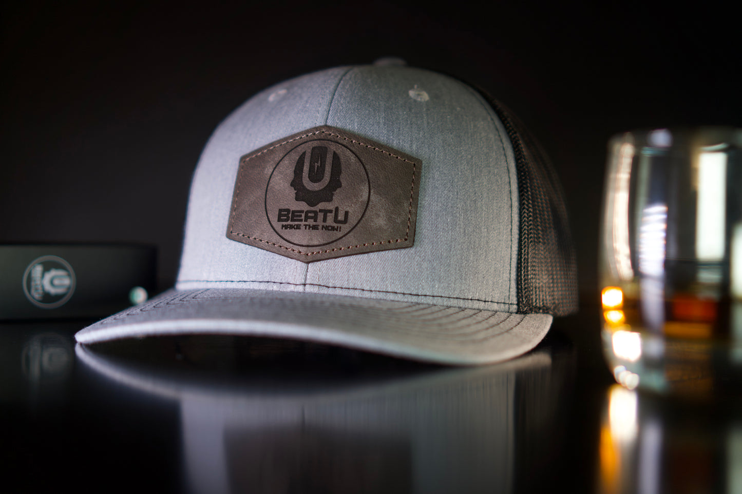 BeatU Hexagon Leather Patch Hat